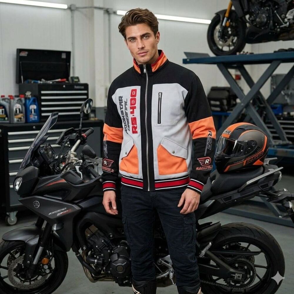 Rockstar Original RS-400 Racing Track Jacket - Men's Small (Streetwear / Moto)